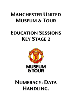 Data Handling. - Manchester United