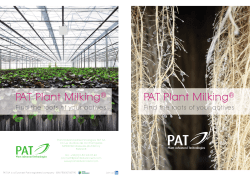 Plant Advanced Technologies PAT SA 13 rue du Bois - In