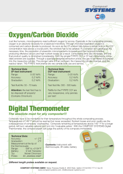 Digital Thermometer Oxygen/Carbon Dioxide