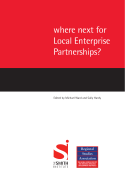 Where next for LEPs.indd - Regional Studies Association