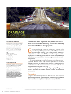 Drainage Materials - Geosynthetics Magazine