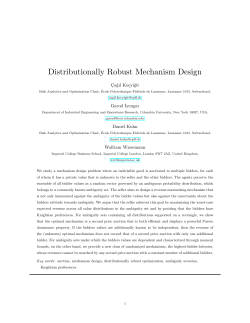 Distributionally Robust Mechanism Design