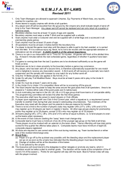 NEMJFA Bylaws - Modbury Hawks
