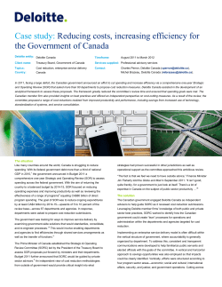 Case study: Reducing costs, increasing efficiency for the