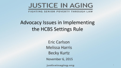 The Impact of the Federal HCBS Regulations on Older Adults