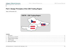 Part I: Design Principles of the CEE Trading Region - E