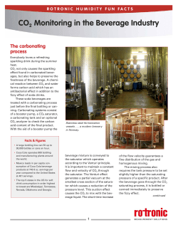 CO2 Monitoring in the Beverage Industry
