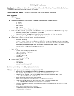 January 2007 &ndash; CCYSA Board Positions
