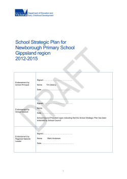 NPS Strategic Plan 2012 – 2015 Final
