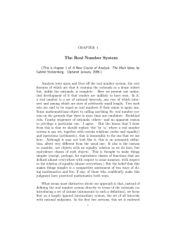 The Real Number System