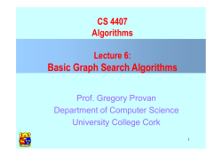 Basic Graph Search Algorithms