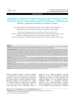 Application of Diffusion-Weighted Imaging in the Detection of Active