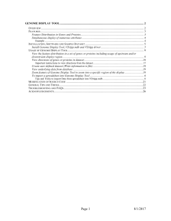 Genome Display Tool - Bioinformatics.org