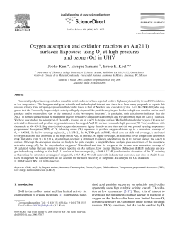 Oxygen adsorption and oxidation reactions on Au(211)