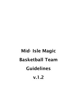 Mid-Isle Magic Basketball Team Guidelines v.1.2