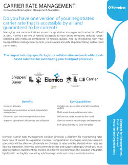 carrier rate management