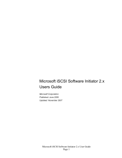 Using the Microsoft iSCSI Initiator Service