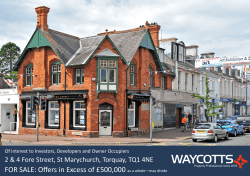 FOR SALE: Offers in Excess of &pound;500000 as a whole