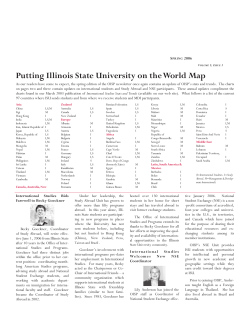 Putting Illinois State University on the World Map