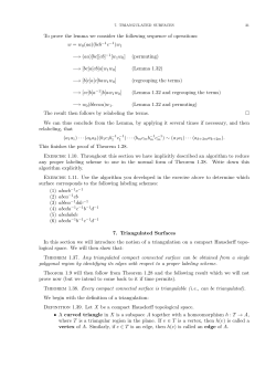 To prove the lemma we consider the following sequence of
