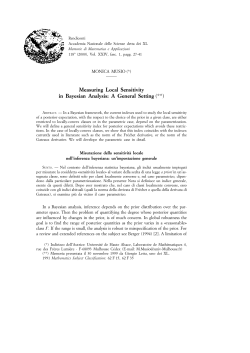 Measuring Local Sensitivity in Bayesian Analysis: A General Setting