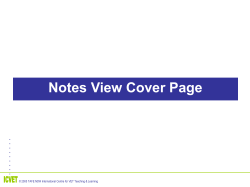 Overheads, with accompanying Notes
