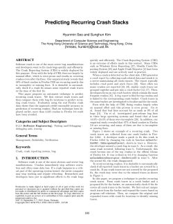 Predicting Recurring Crash Stacks