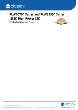 PLW7070* Series and PLW3535* Series I2LED High Power LED