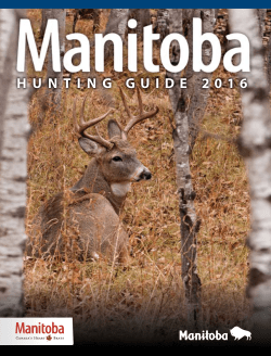 hunting guide 2016 - Province of Manitoba