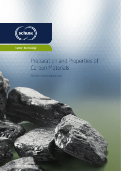 Preparation and Properties of Carbon Materials