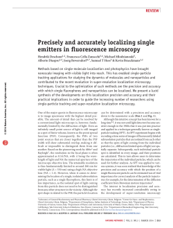 Precisely and accurately localizing single emitters in - Q-bio