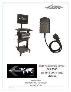 OIS-7500 - Worldwide Environmental Products, Inc.