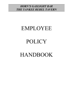 Employee Handbook 2010