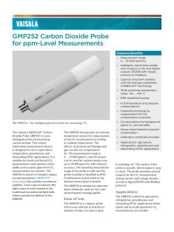 GMP252 Carbon Dioxide Probe for ppm-Level