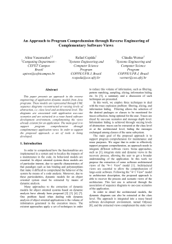 An Approach to Program Comprehension through Reverse