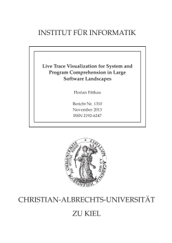 Live Trace Visualization for System and Program Comprehension in