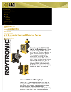Milton Roy LMI Chemical Metering Pumps