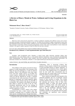 A Review of Heavy Metals in Water, Sediment and Living Organisms