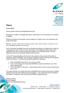 Homai Campus School Newsletter Term 3