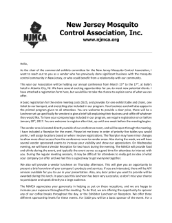 New Jersey Mosquito Control Association, Inc.