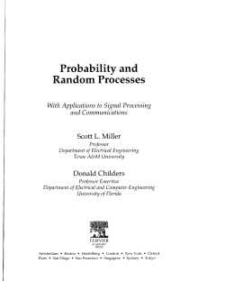 Probability and Random Processes