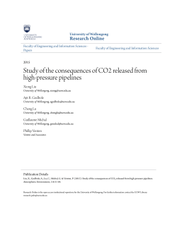 Study of the consequences of CO2 released from
