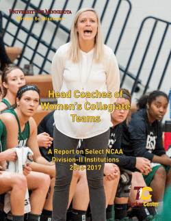 Head Coaches of Women`s Collegiate Teams