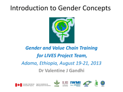 Practical Gender Needs - LIVES