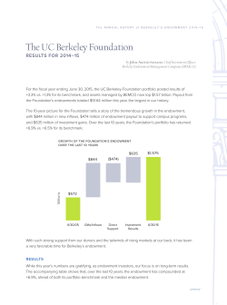 The UC Berkeley Foundation - Berkeley Endowment Management