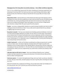 Managing those first show jitters by Caroline Andrews &ndash; Horse Rider