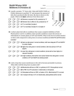 Bio98 Winter 2015 Midterm 3 (Version A)