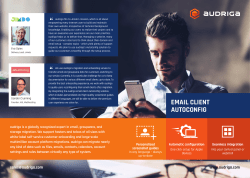 email client autoconfig
