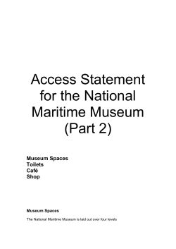 National Maritime Museum access details - part 2 (.doc)