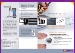 Heat Recovery Module - Forstner Speichertechnik GmbH